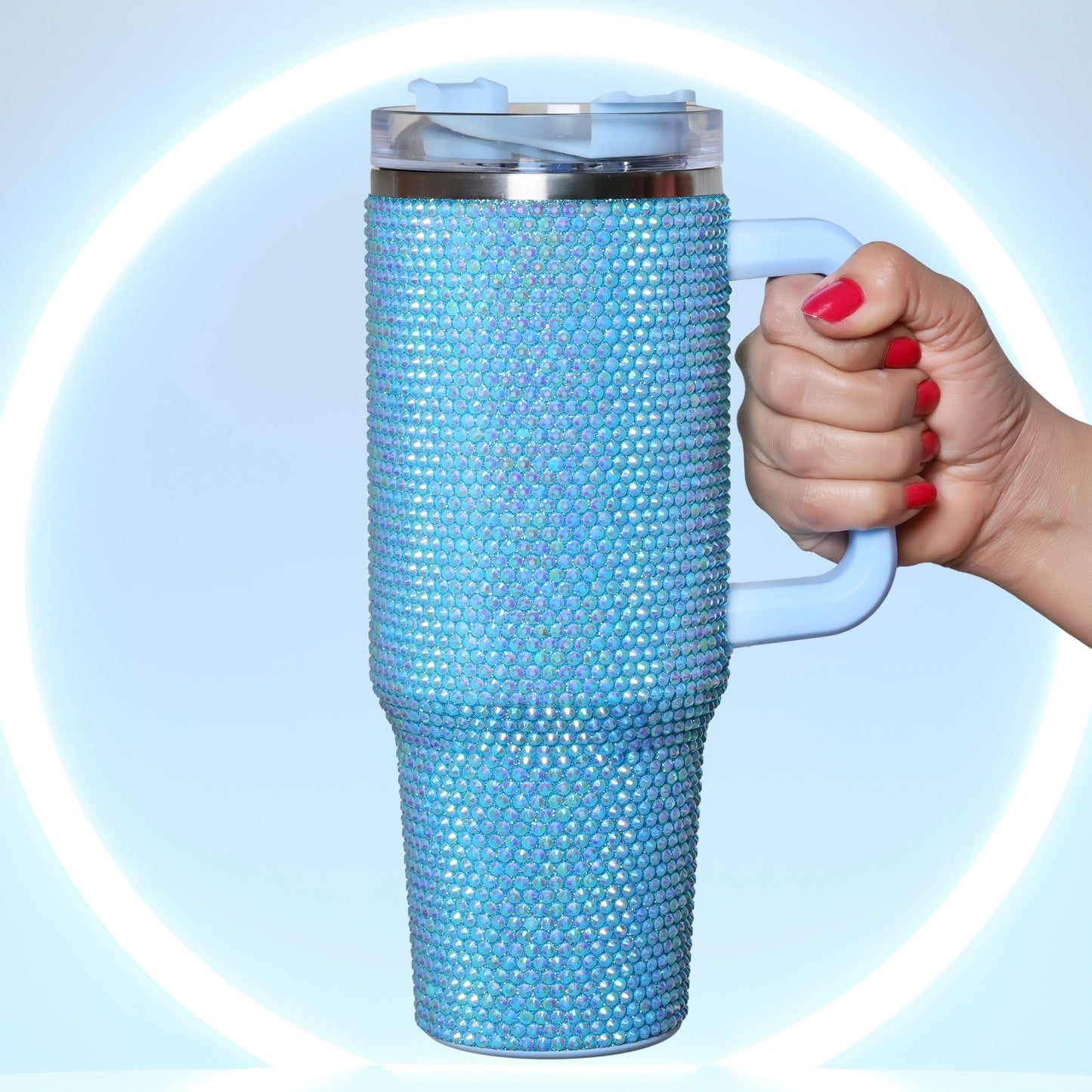 Rhiney Shiney Stainless Steel Blue Tumbler