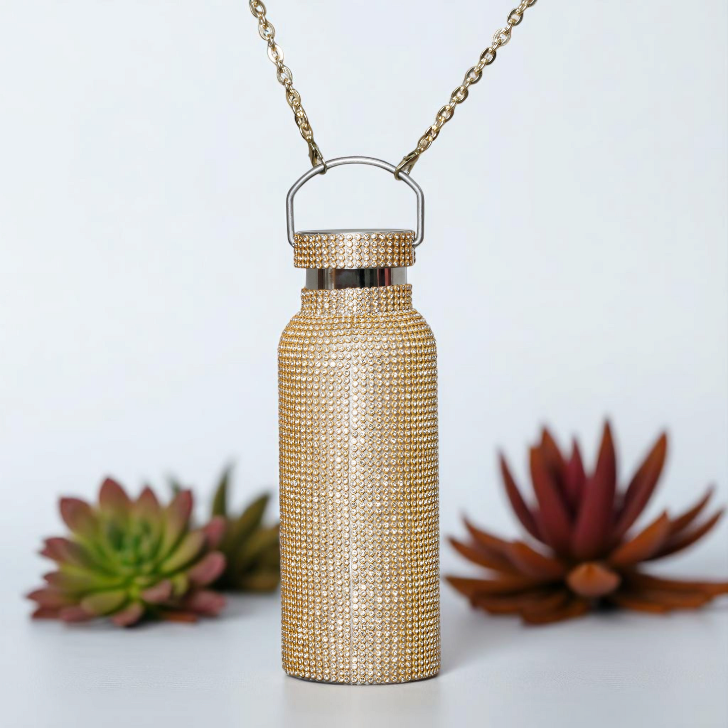 Rubic Cube Golden Handle Bottle