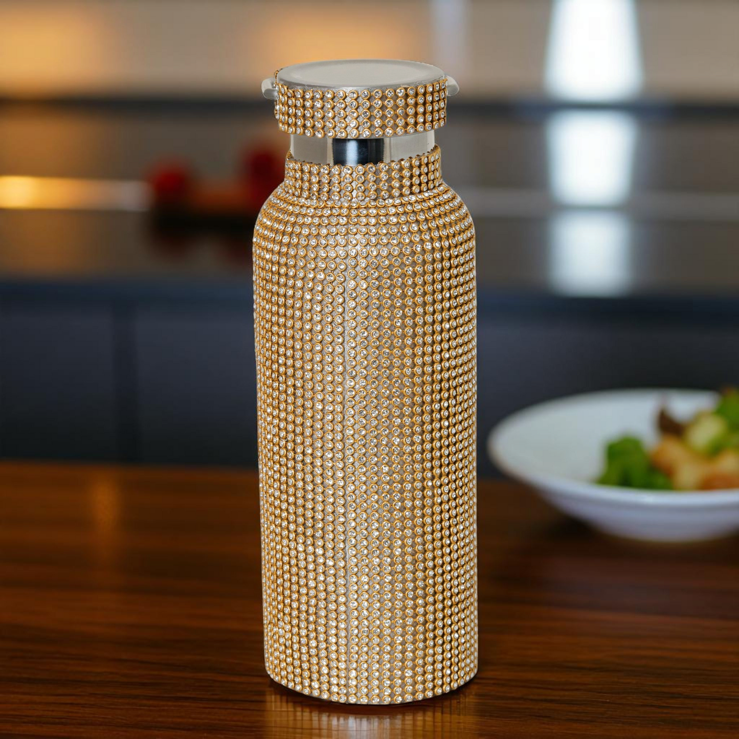 Rubic Cube Golden Handle Bottle