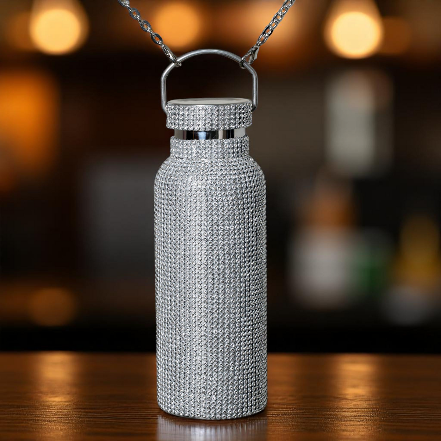 Rubic Cube Silver Handle Bottle
