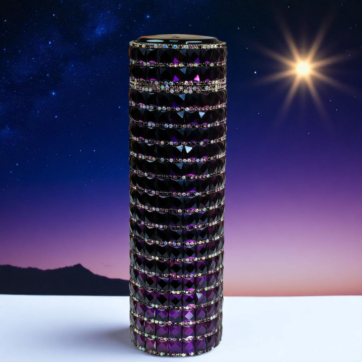 Strip Zinger Stainless Purple Bottle