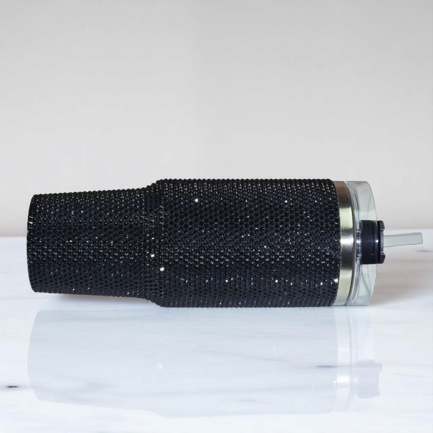 Rhiney Shiney Stainless Steel Black Tumbler