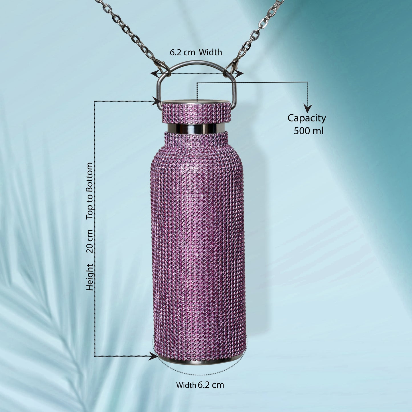 Rubic Cube  Purple Handle Bottle