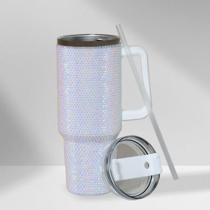 Rhiney Shiney Stainless Steel White Tumbler