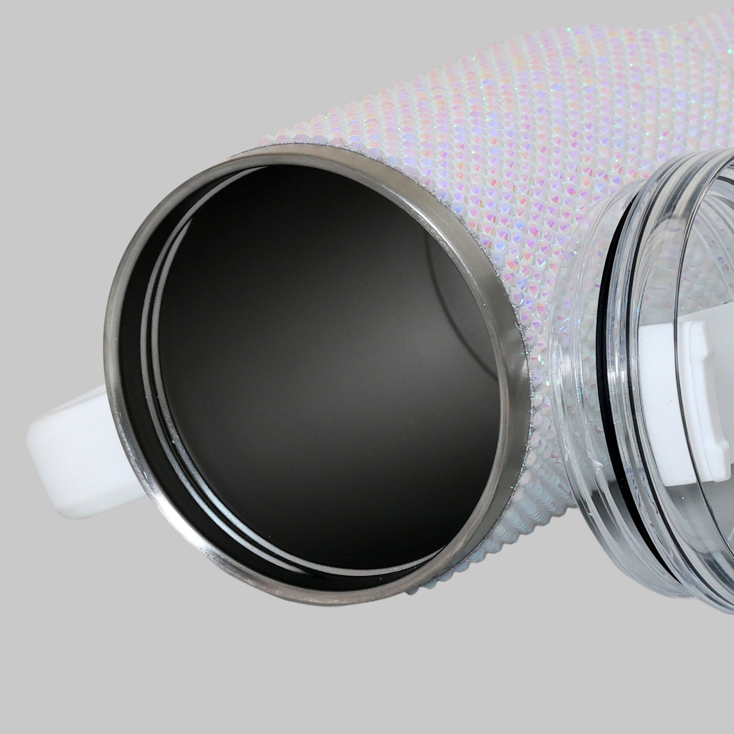 Rhiney Shiney Stainless Steel White Tumbler