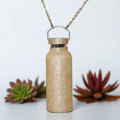 Rubic Cube Golden Handle Bottle