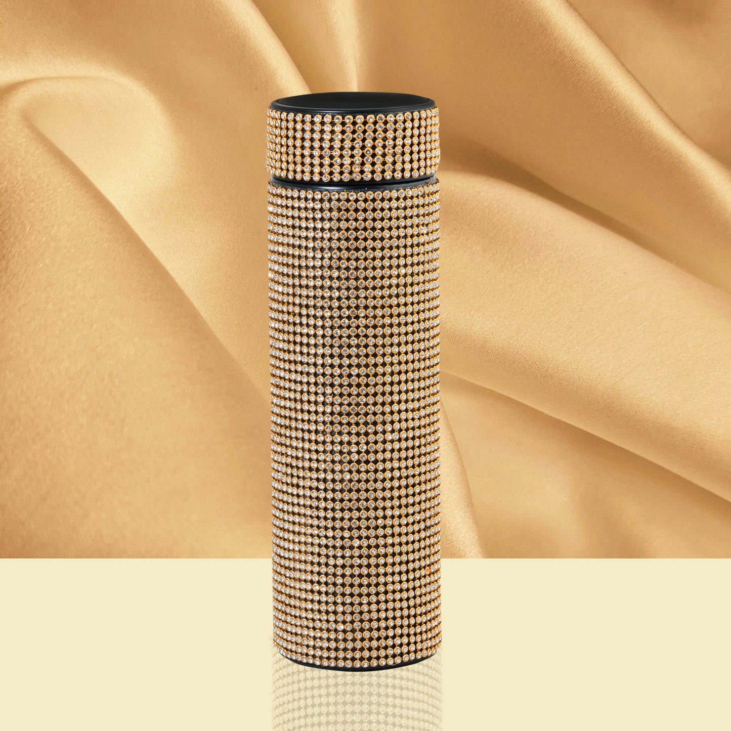 Hazzle Dazzle Stainless Steel Gold Temperature Bottle