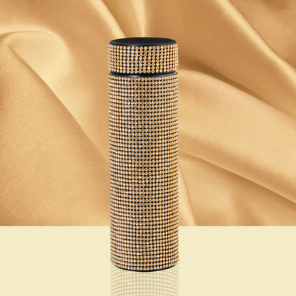 Hazzle Dazzle Stainless Steel Gold Temperature Bottle