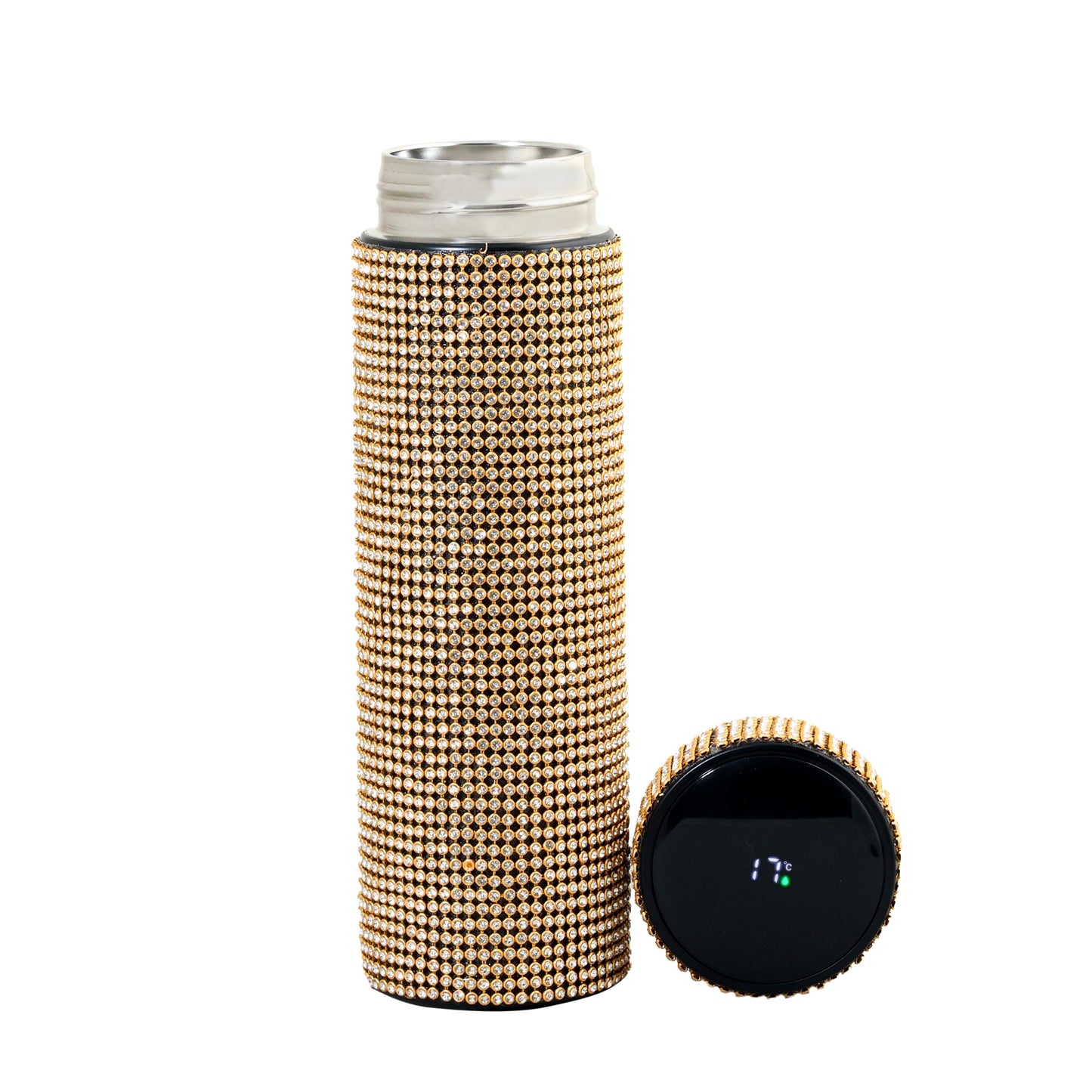 Hazzle Dazzle Stainless Steel Gold Temperature Bottle