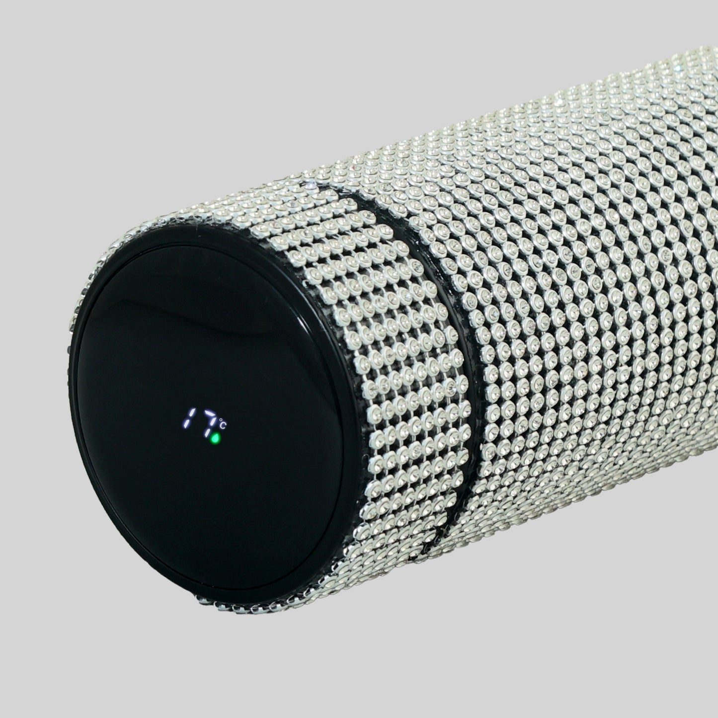 Hazzle Dazzle Stainless Steel Silver Temperature Bottle