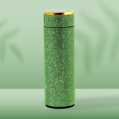 Hazzle Dazzle Stainless Steel Green Temperature Bottle