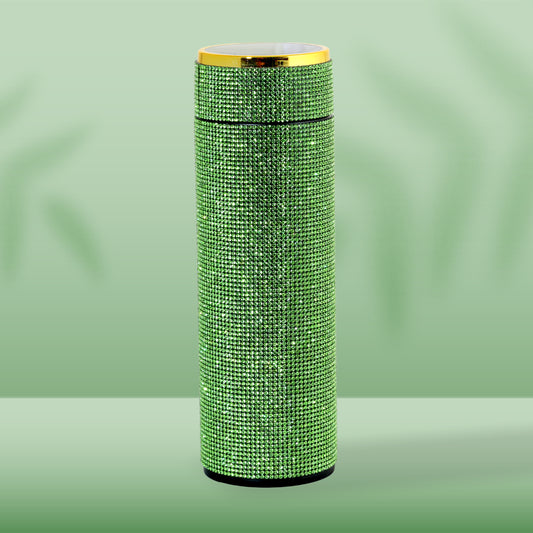 Hazzle Dazzle Stainless Steel Green Temperature Bottle