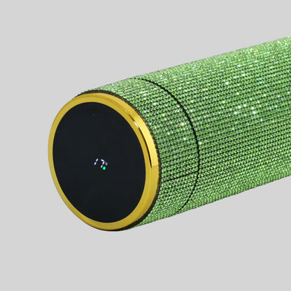 Hazzle Dazzle Stainless Steel Green Temperature Bottle