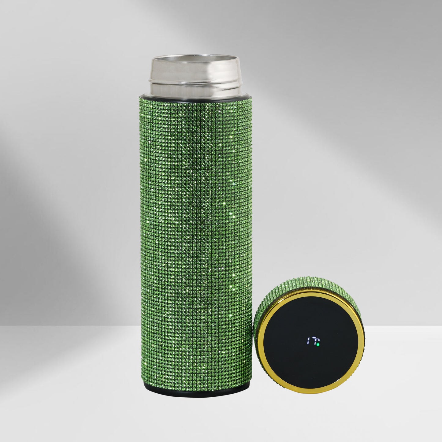 Hazzle Dazzle Stainless Steel Green Temperature Bottle