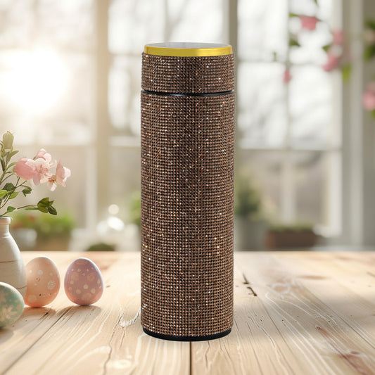 Hazzle Dazzle Stainless Steel Rose Gold Temperature Bottle