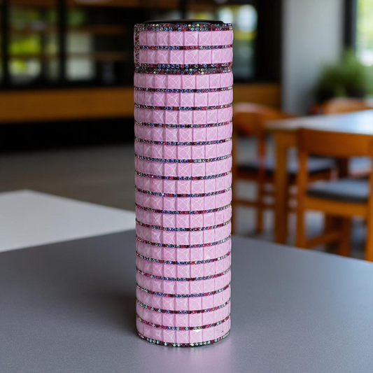 Strip Zinger Stainless Pink Bottle