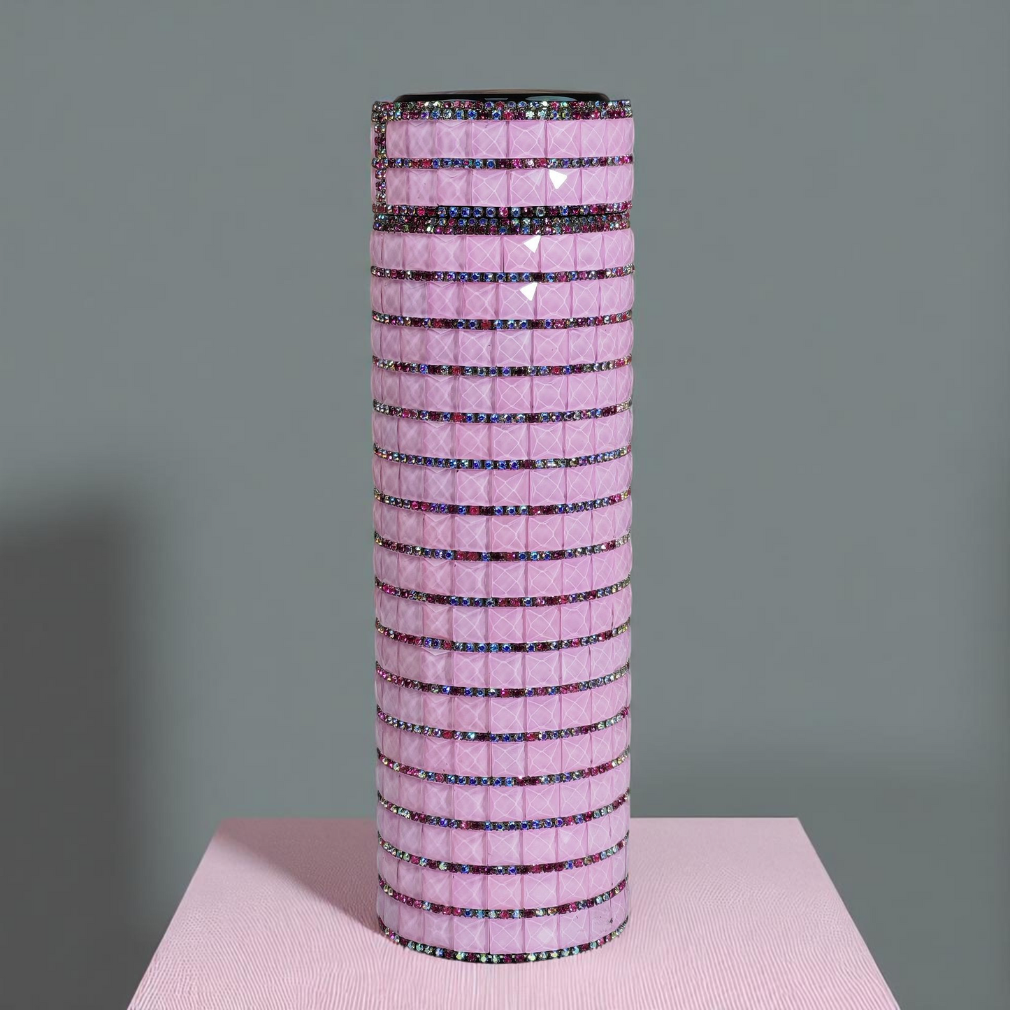 Strip Zinger Stainless Pink Bottle