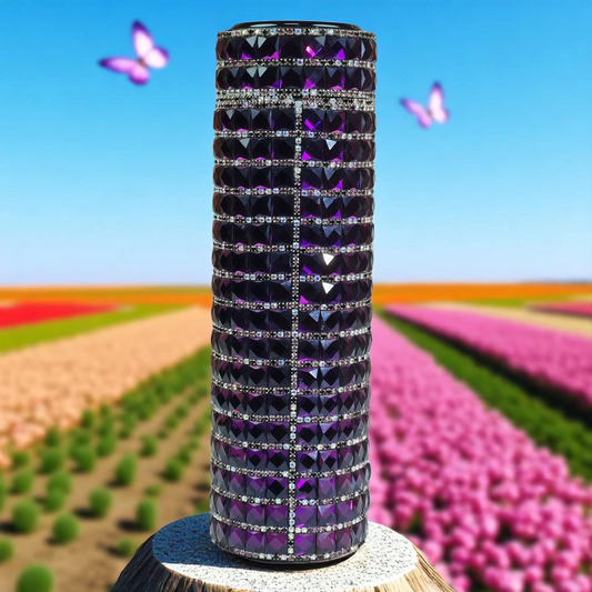 Strip Zinger Stainless Purple Bottle