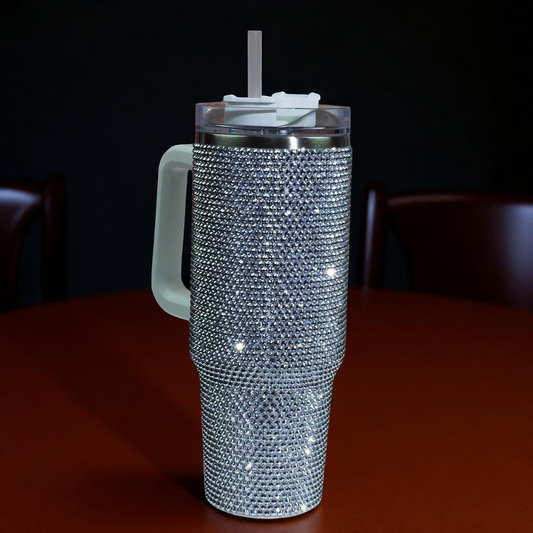 Rhiney Shiney Stainless Steel Silver Tumbler