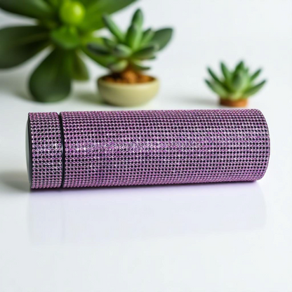 Hazzle Dazzle Stainless Steel Purple Temperature Bottle