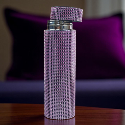 Hazzle Dazzle Stainless Steel Purple Temperature Bottle