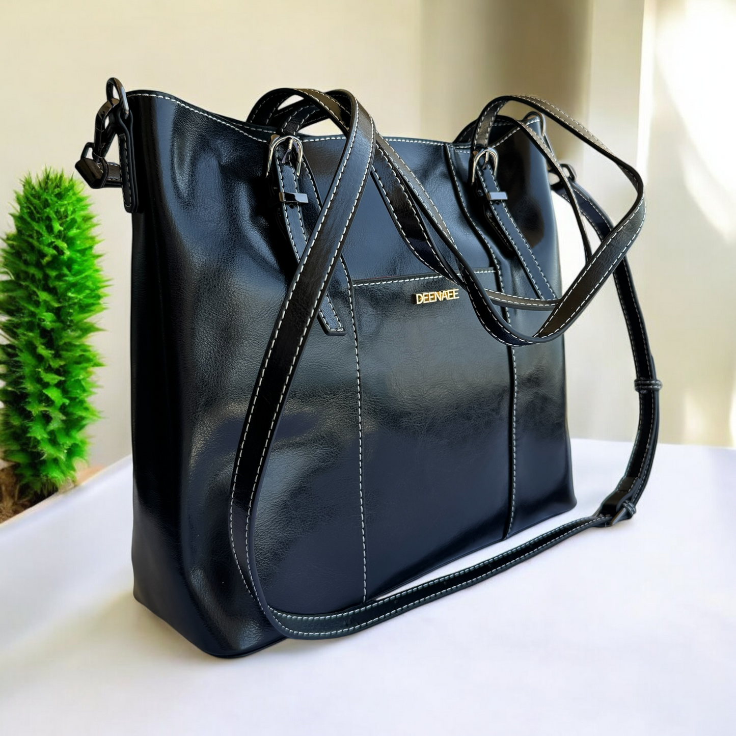 Elegant Leather Tote Bag