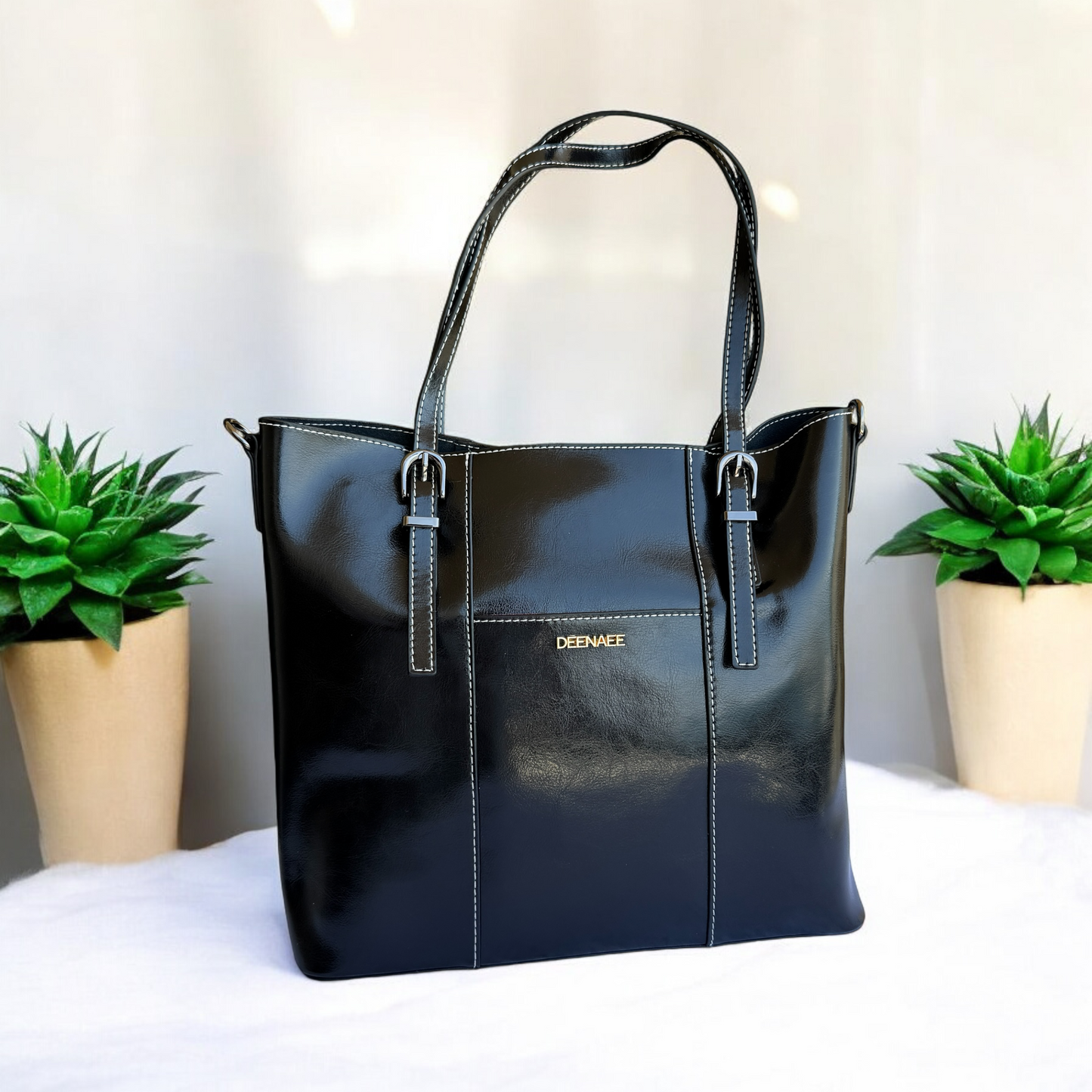 Elegant Leather Tote Bag